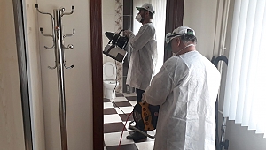 Afşin Belediyesi Dezenfekte Çalışmalarını Kamuya Açık Alanlarda Sürdürüyor