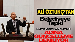 Ali Öztunç’dan Belediyeye Tepki