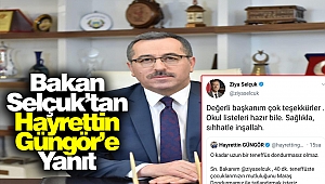 Bakan Selçuk’tan Hayrettin Güngör’e Yanıt