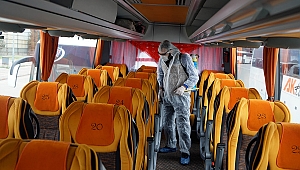 Büyükşehir’den Toplu Taşımaya Dezenfekte Uygulaması