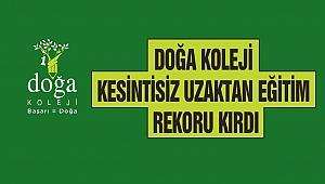Doğa Koleji Kesintisiz Uzaktan Eğitim Rekoru Kırdı