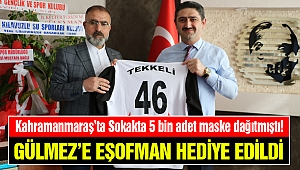 Gençlik Spor İl Müdürü Boz, Gülmez'e Eşofman Hediye Etti