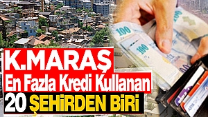 Kahramanmaraş En Fazla Kredi Kullanan İller Arasında 