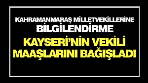 Kahramanmaraş Milletvekillerine Çağrı: Komşunun Vekili Maaşlarını Bağışladı!