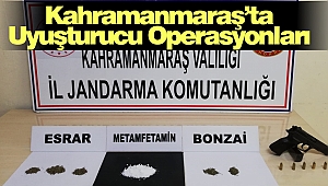 Kahramanmaraş’ta Uyuşturucu Operasyonları