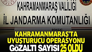 Kahramanmaraş'ta Uyuşturucu Operasyonu: Gözaltı Sayısı 25 Oldu