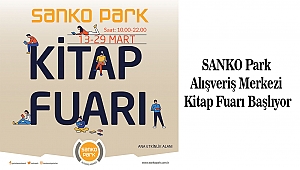 SANKO Park Alışveriş Merkezi Kitap Fuarı Başlıyor