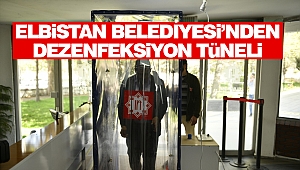 Elbistan Belediyesi’nden Dezenfeksiyon Tüneli