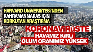 Harvard Üniversitesi'nden Kahramanmaraş İçin Korkutan Araştırma