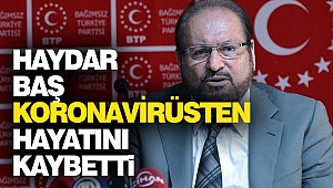 Haydar Baş Koronavirüsten Hayatını Kaybetti