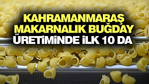 Kahramanmaraş Makarnalık Buğday Üretiminde İlk 10 da