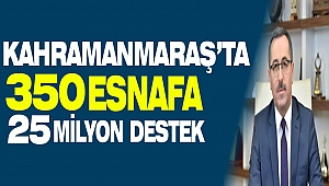 Kahramanmaraş'ta 350 Esnafa 25 Milyon Destek