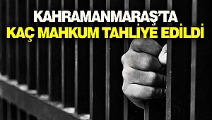 Kahramanmaraş’ta Kaç Mahkum Tahliye Edildi