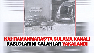 Kahramanmaraş’ta Sulama Kanalı Kablolarını Çalanlar Yakalandı