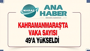 Kahramanmaraş'ta Vaka Sayısı 49’a Yükseldi
