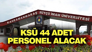 KSÜ 44 Adet Personel Alacak