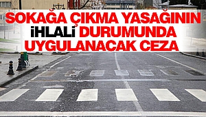 Sokağa Çıkma Yasağının İhlali Durumunda Uygulanacak Ceza