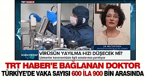 TRT’ye Bağlanan Doktordan Şok Cümleler: “Türkiye’de Vaka Sayısı 600 ila 900 Bin”