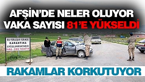 Afşin'de Neler Oluyor: Vaka Sayısı 81'e Yükseldi
