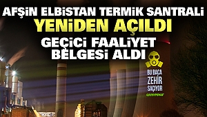 Afşin Elbistan Termik Santrali’ni Koronavirüs Döneminde Durdurun 