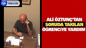 Ali Öztunç’tan Soruda Takılan Öğrenciye Yardım
