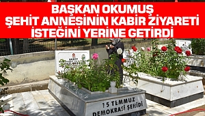 Başkan Okumuş, Şehit Annesinin Kabir Ziyareti İsteğini Yerine Getirdi