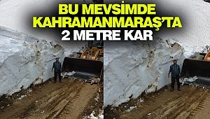 Bu Mevsimde Kahramanmaraş’ta 2 Metre Kar