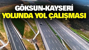 Göksun-Kayseri Yolunda Yol Çalışması