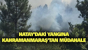 Hatay’daki Yangına Kahramanmaraş’tan Müdahale