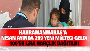 Kahramanmaraş’a Nisan Ayında 299 Yeni Mülteci Geldi: 100’Er Lira Harçlık Dağıtıldı