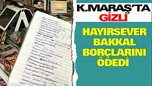 Kahramanmaraş’ta Gizli Hayırsever Bakkal Borçlarını Ödedi