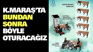 Kahramanmaraş’ta Sosyal Mesafeli Banklar Tasarlandı