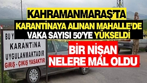 Karantinaya Alınan Mahalle’de Vaka Sayısı 50’ye Yükseldi