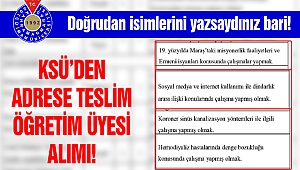 KSÜ'den Adrese Teslim Öğretim Üyesi Alımı