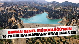 Orman Genel Müdürlüğü’nün 16 Yıllık Kahramanmaraş Karnesi