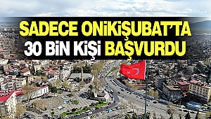 Sadece Onikişubat’ta 30 Bin Kişi Başvurdu