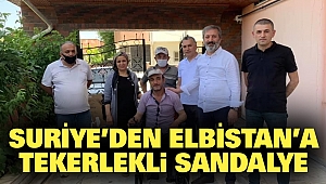 Suriye’den Elbistan’a Tekerlekli Sandalye