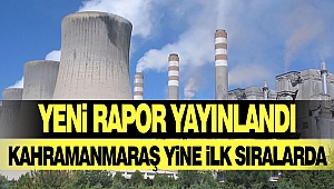 Yeni Rapor Yayınlandı, Kahramanmaraş Yine İlk Sıralarda 