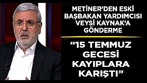 Ak Partili Mehmet Metiner’den Veysi Kaynak’a Ağır İtham
