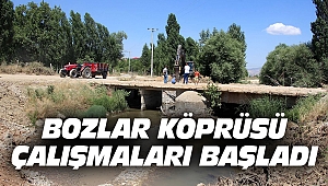 Bozlar Köprüsü Çalışmaları Başladı