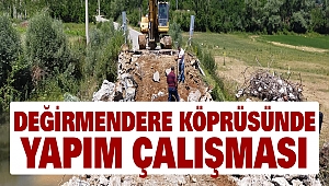 Değirmendere Köprüsünde Yapım Çalışması
