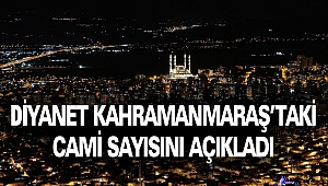 Diyanet, Kahramanmaraş’taki Cami Sayısını Açıkladı