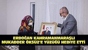 Erdoğan Kahramanmaraşlı Mukadder Öksüz'e Yüzüğü Hediye Etti
