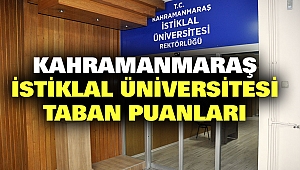 Kahramanmaraş İstiklal Üniversitesi Taban Puanları