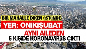 Kahramanmaraş’ta Aynı Aileden 5 Kişide Koronavirüs Çıktı