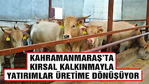 Kahramanmaraş’ta Kırsal Kalkınmayla Yatırımlar Üretime Dönüşüyor