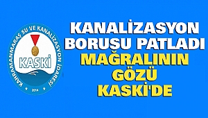 Mağralıda Kanalizasyon Borusu Patladı , Gözler KASKİ'de