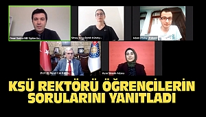 KSÜ Rektörü Öğrencilerin Sorularını Yanıtladı