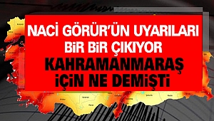 Naci Görür’ün Uyarıları Bir Bir Çıkıyor, Kahramanmaraş İçin Ne Demişti 