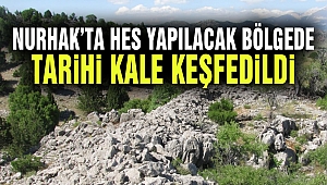Nurhak’ta Hes Yapılacak Bölgede Tarihi Kale Keşfedildi